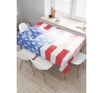 Прямоугольная скатерть JOYARTY Американский солдат из сатена tc_20728_120x145