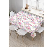 Прямоугольная скатерть JOYARTY Букетики с розами из сатена tc_27756_120x145