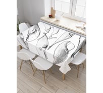 Прямоугольная скатерть JOYARTY Виды китов из сатена tc_23207_120x145