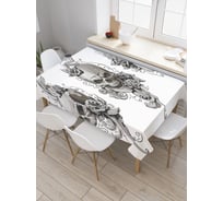 Прямоугольная скатерть JOYARTY Агрессивная тьма из сатена tc_22197_120x145