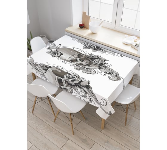 Прямоугольная скатерть JOYARTY Агрессивная тьма из сатена tc_22197_120x145 1