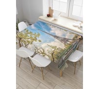 Прямоугольная скатерть JOYARTY Вершина эйфелевой башни из сатена tc_8546_120x145