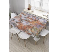 Прямоугольная скатерть JOYARTY Абстрактные мазки из сатена tc_31951_120x145