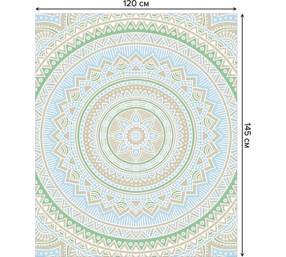 Прямоугольная скатерть JOYARTY ажурый калейдоскоп из сатена tc_8158_120x145