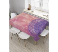 Прямоугольная скатерть JOYARTY Ажур мандалы из сатена tc_27884_120x145