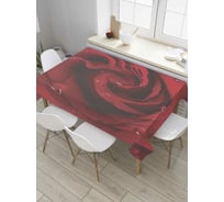 Прямоугольная скатерть JOYARTY Алые розы из сатена tc_8245_120x145