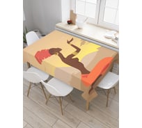 Прямоугольная скатерть JOYARTY Африканские мечты из сатена tc_23259_120x145