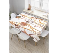 Прямоугольная скатерть JOYARTY Бабочка в дикой траве из сатена tc_7052_120x145