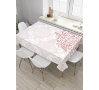 Прямоугольная скатерть JOYARTY Букет на орнаментах из сатена tc_35312_120x145