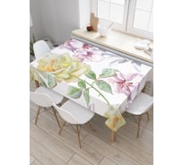 Прямоугольная скатерть JOYARTY Весенние цветы из сатена tc_27580_120x145