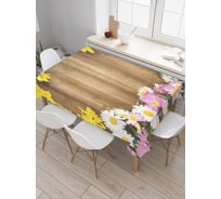 Прямоугольная скатерть JOYARTY Весенний венец из сатена tc_20381_120x145