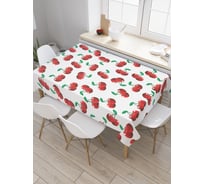 Прямоугольная скатерть JOYARTY Вишневая радость из сатена tc_47770_120x145