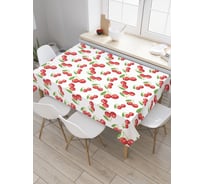 Прямоугольная скатерть JOYARTY Вишневое множество из сатена tc_30285_120x145