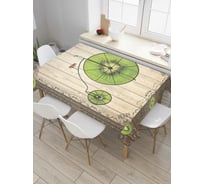 Прямоугольная скатерть JOYARTY Велосипед-киви из сатена tc_7471_120x145