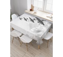 Прямоугольная скатерть JOYARTY Военный перелет из сатена tc_15622_120x145