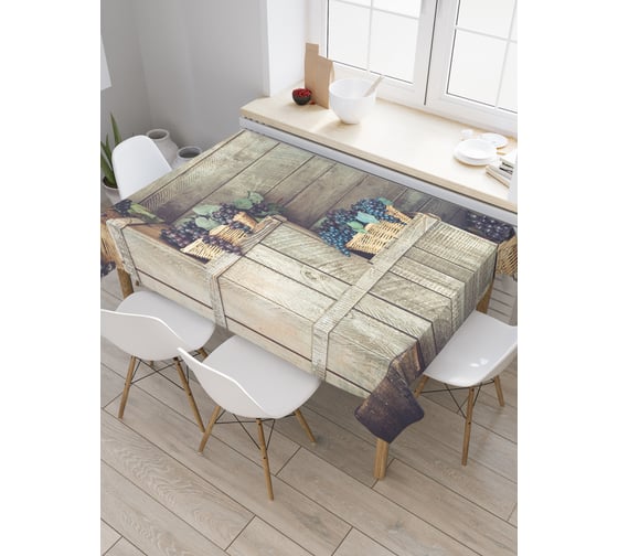 Прямоугольная скатерть JOYARTY Виноградный рисунок из сатена tc_21595_120x145 1