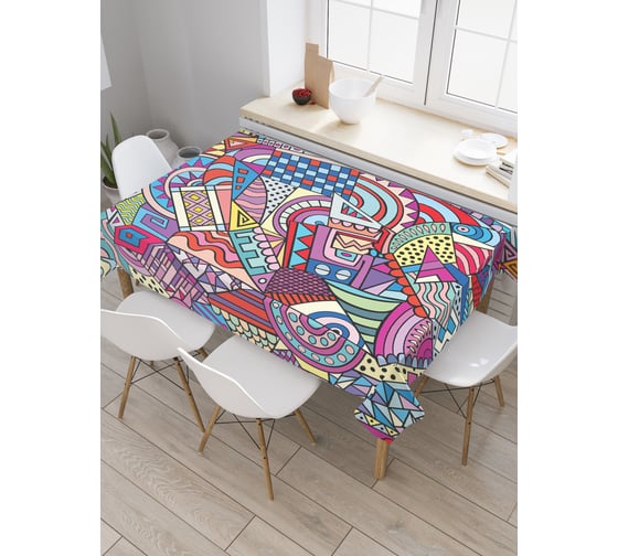 Прямоугольная скатерть JOYARTY Абстрактные узоры из сатена tc_18633_120x145 1