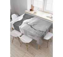 Прямоугольная скатерть JOYARTY Вечернее озеро из сатена tc_38158_120x145