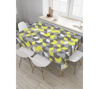 Прямоугольная скатерть JOYARTY Абстрактные кубы из сатена tc_34689_120x145