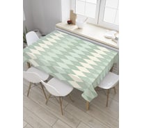 Прямоугольная скатерть JOYARTY Ажурный канделябр из сатена tc_33752_120x145