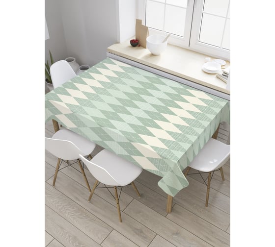 Прямоугольная скатерть JOYARTY Ажурный канделябр из сатена tc_33752_120x145 1