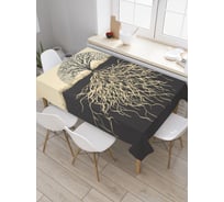 Прямоугольная скатерть JOYARTY Безграничные корни из сатена tc_3396_120x145