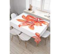 Прямоугольная скатерть JOYARTY Акварельные тигровые лилии из сатена tc_30046_120x145