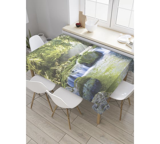 Прямоугольная скатерть JOYARTY Волшебство водопада из сатена tc_8947_120x145 1