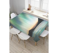 Прямоугольная скатерть JOYARTY Белая ночь в швеции из сатена tc_6632_120x145