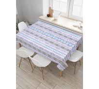 Прямоугольная скатерть JOYARTY Волнообразные полосы из сатена tc_31194_120x145