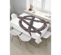 Прямоугольная скатерть JOYARTY Анархия из сатена tc_7839_120x145