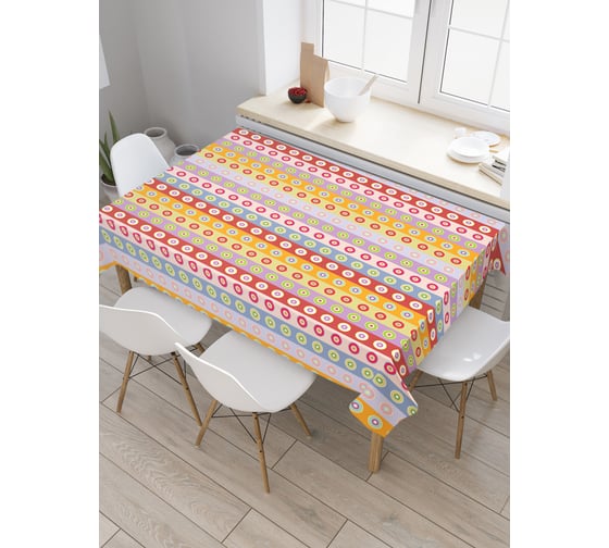 Прямоугольная скатерть JOYARTY Вертикальный указ из сатена tc_30985_120x145 1