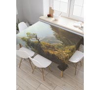 Прямоугольная скатерть JOYARTY Вид на горы из сатена tc_30895_120x145