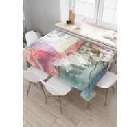 Прямоугольная скатерть JOYARTY Абстракция красками из сатена tc_4752_120x145