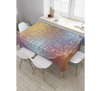 Прямоугольная скатерть JOYARTY Ажурная мандала из сатена tc_31294_120x145