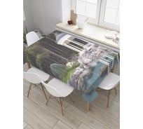 Прямоугольная скатерть JOYARTY Альтанка над водой из сатена tc_28118_120x145