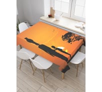 Прямоугольная скатерть JOYARTY Африканская мама из сатена tc_23278_120x145