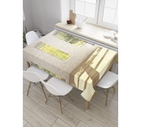 Прямоугольная скатерть JOYARTY Веранда в доме из сатена tc_34838_120x145