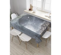 Прямоугольная скатерть JOYARTY Арка в ночи из сатена tc_32817_120x145