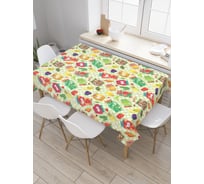 Прямоугольная скатерть JOYARTY Банки со счастьем из сатена tc_32024_120x145