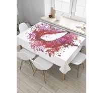 Прямоугольная скатерть JOYARTY Брызги губ из сатена tc_27648_120x145
