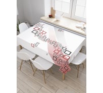 Прямоугольная скатерть JOYARTY Вихрь с квадратами из сатена tc_21913_120x145