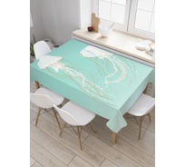 Прямоугольная скатерть JOYARTY Вальс медуз из сатена tc_3494_120x145