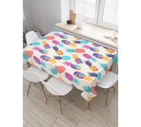 Прямоугольная скатерть JOYARTY Ананасовый рай из сатена tc_52699_120x145