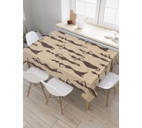 Прямоугольная скатерть JOYARTY Африканские красотки из сатена tc_23270_120x145