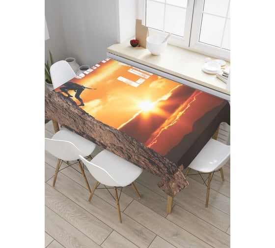 Прямоугольная скатерть JOYARTY Cкалолазание это моя жизнь из сатена tc_7527_120x145 1