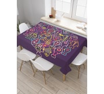 Прямоугольная скатерть JOYARTY Вечеринка для рыб из сатена tc_2889_120x145