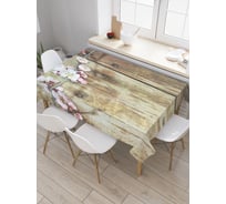 Прямоугольная скатерть JOYARTY Ветка вишни из сатена tc_20373_120x145