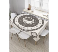 Прямоугольная скатерть JOYARTY Астрологический круг из сатена tc_35274_120x145