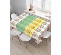 Прямоугольная скатерть JOYARTY Весенние букеты из сатена tc_31161_120x145